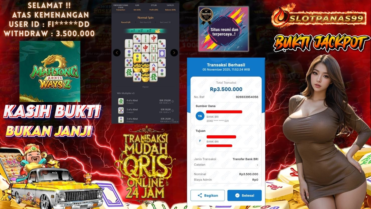 SLOTPANAS99 JACKPOT SLOT MAHJONG WAYS 2